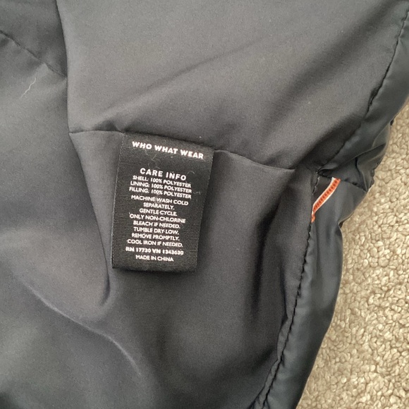 Who What Wear Black Floral Kids Puffer Jacket size medium - Picture 6 of 6